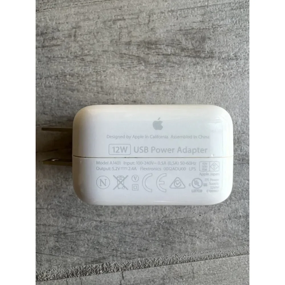 Genuine Apple 12 W USB Wall Charger Block Power Adapter For iPhone, iPad